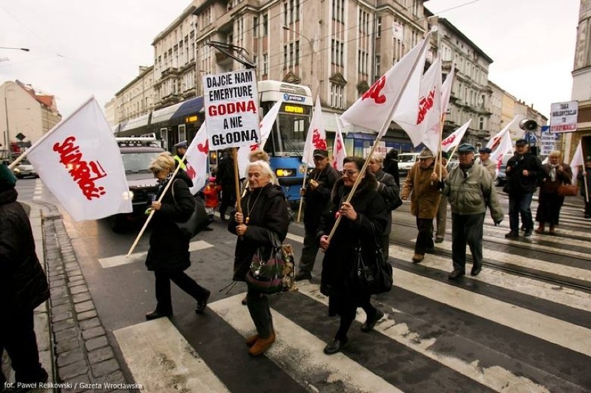 Listopadowy protest emerytów i rencistów na Piłsudskiego...