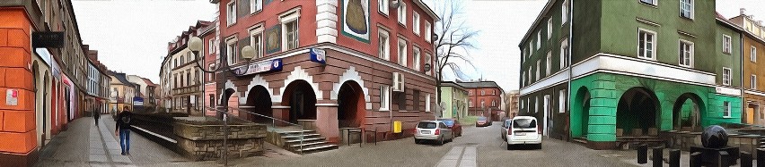 Przedwiośnie w Raciborzu w panoramach Bolesława Stachowa