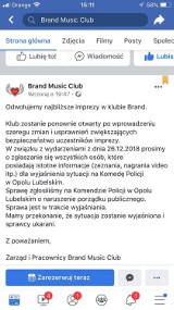 Brand Music Club zamknięty. Wszystko przez świąteczną bójkę