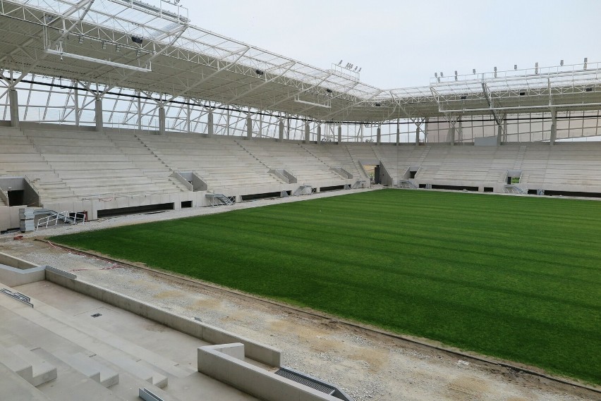 Nowy stadion Odry Opole jest gotowy w 80 procentach.