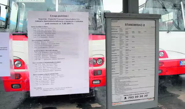 Z inowrocławskiego dworca KPTS odjeżdża coraz mniej autobusów. Powodem likwidacji  kursów jest coraz mniejsza liczba pasażerów,  a więc i  nierentowność