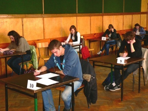 Zadaniem uczestników było rozwiązanie testu pisemnego.