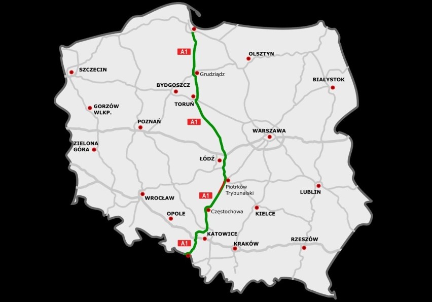 Autostrada A1, Autostrada Bursztynowa – częściowo płatna...