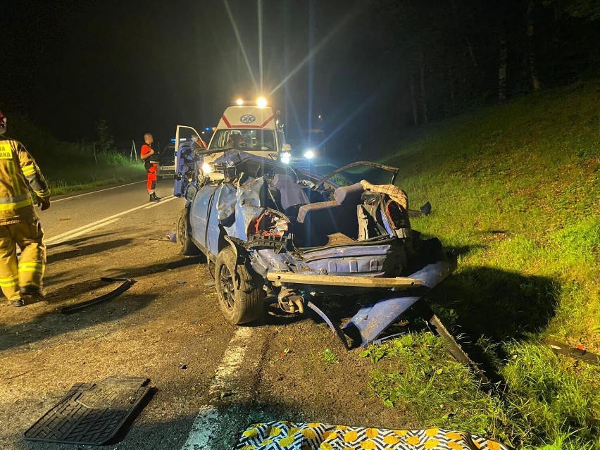 Tragiczny wypadek w Babim Dole. Nie żyje 34-letni kierowca audi 