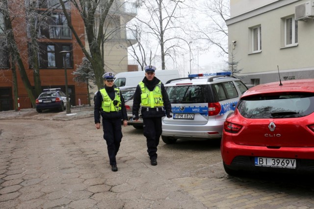 09.01.2018 białystok  policjanci fot. anatol chomicz / gazeta współczesna / kurier poranny / polska press