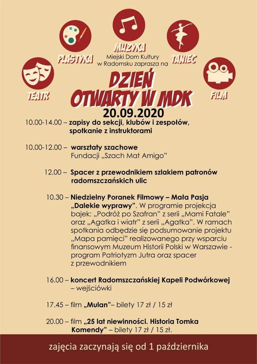 Weekend w MDK w Radomsku. Dom Kultury zaprasza na dzień otwarty [PROGRAM]