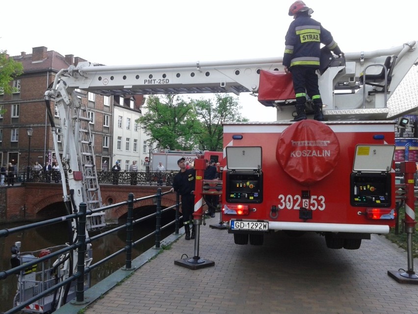 Przy Kanale Raduni w Gdańsku ćwiczyli strażacy[ZDJĘCIA]