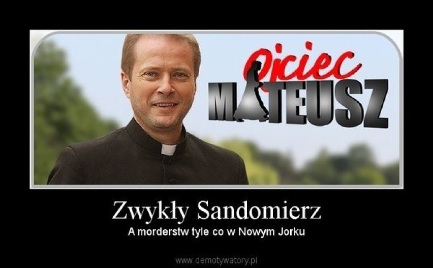 Te memy o Sandomierzu podbijają Internet! W roli głównej Ojciec Mateusz, ale nie tylko. Zobacz, bo warto!