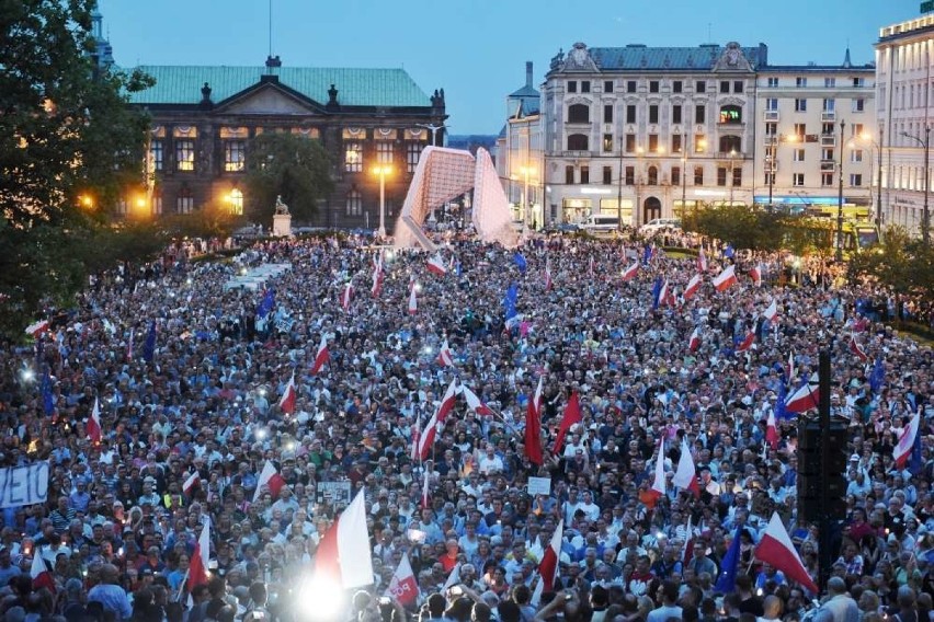 Poznań. Plac Wolności. 20 lipca