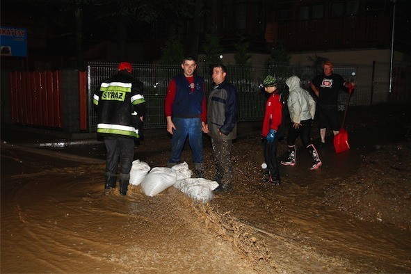 Powódź na Podhalu. Zalało Suche i Nowe Bystre [FOTO]