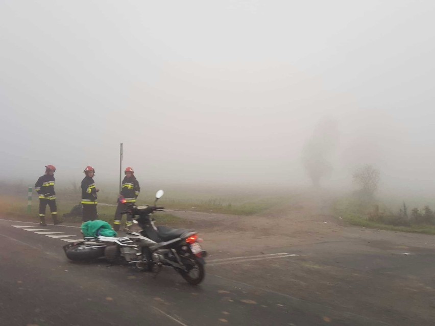 Wypadek motocyklisty w Wolenicach [FOTO]