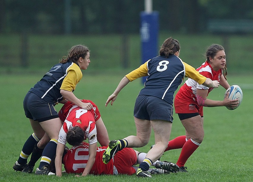 Międzynarodowy turniej rugby kobiet w Łodzi.