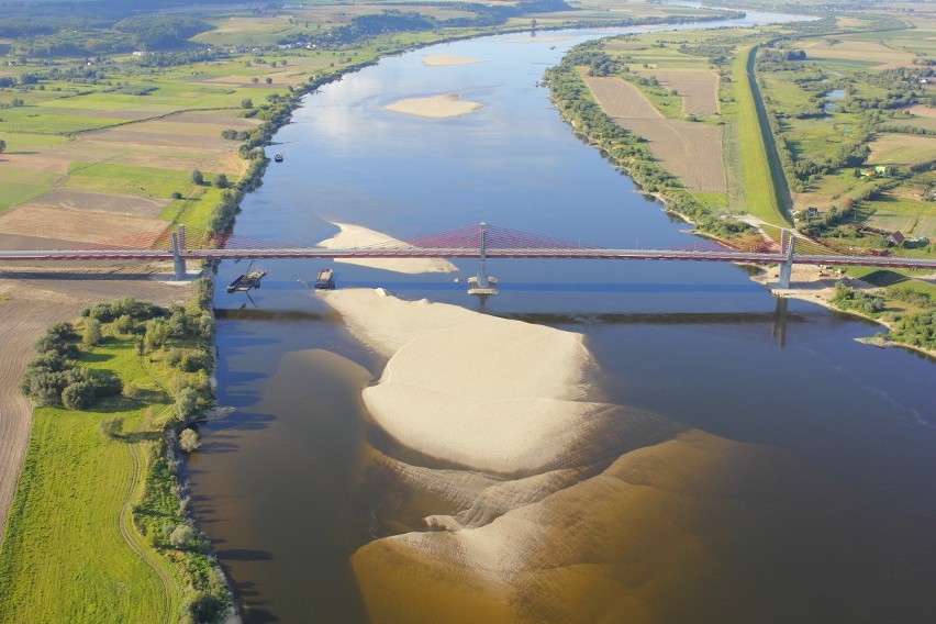 Most przez Wisłę w okolicach Kwidzyna