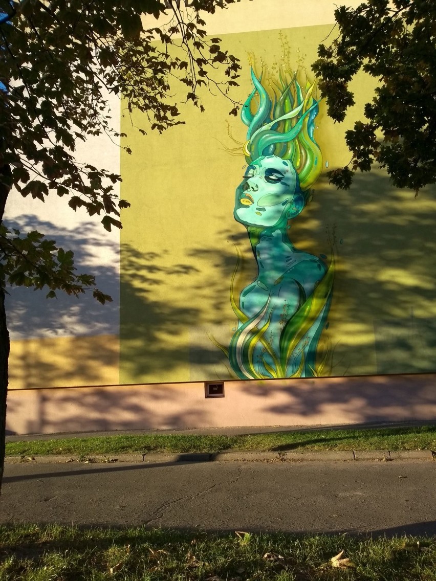 Ul. Zwierzyniecka 5. Mural Matka Natura - Biała