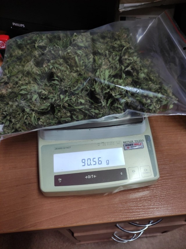 Policjanci znaleźli u 40-latka z Rypina ponad 220 g marihuany