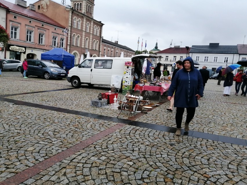 Targi kolekcjonerów w Skierniewicach popsuł deszcz
