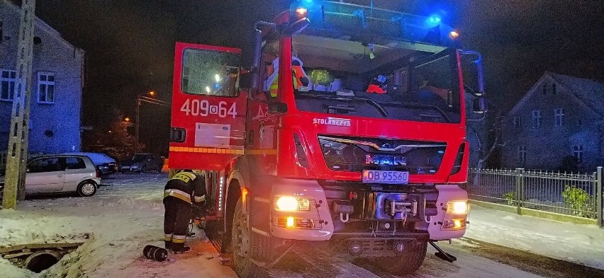 Nocny pożar w Małujowicach.