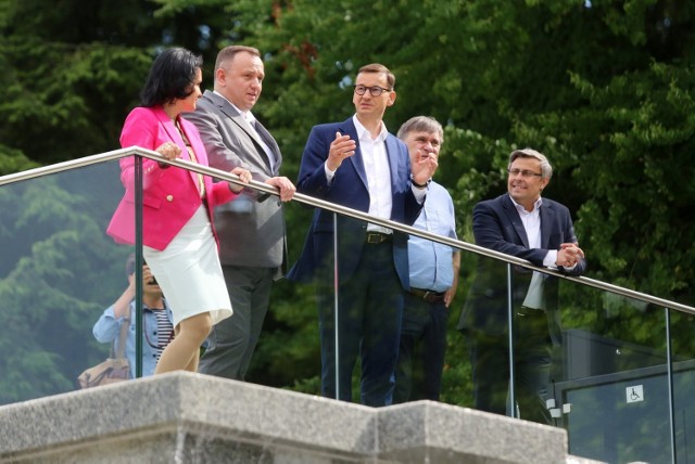 Otwarcie Ogrodu Japońskiego w Parku Śląskim. W wydarzeniu uczestniczył premier Mateusz Morawiecki.