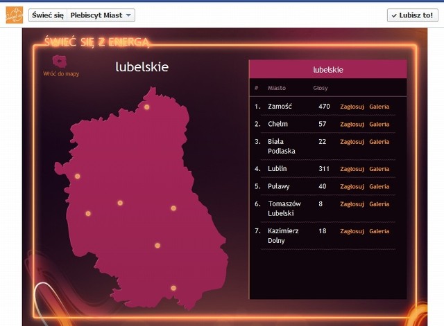 Właśnie odbywa się czwarta edycja plebiscytu &#8222;Świeć się z ENERGĄ&#8221;. Mieszkańcy wybierają najpiękniejsze iluminacje świąteczne miast. Chełm zakwalifikował się do drugiego etapu tej zabawy. Czas na oddanie głosów na Chełm mamy tylko do 26 grudnia.