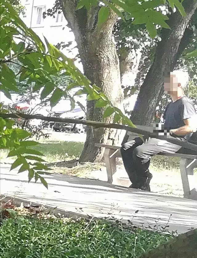 Mężczyzna masturbował się na ławce w parku przy ul. Komandorskiej we Wrocławiu