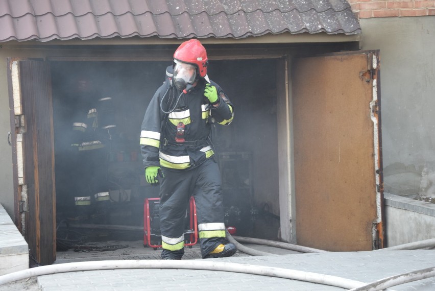 Pożar w domu w  Dzigorzewie koło Sieradza