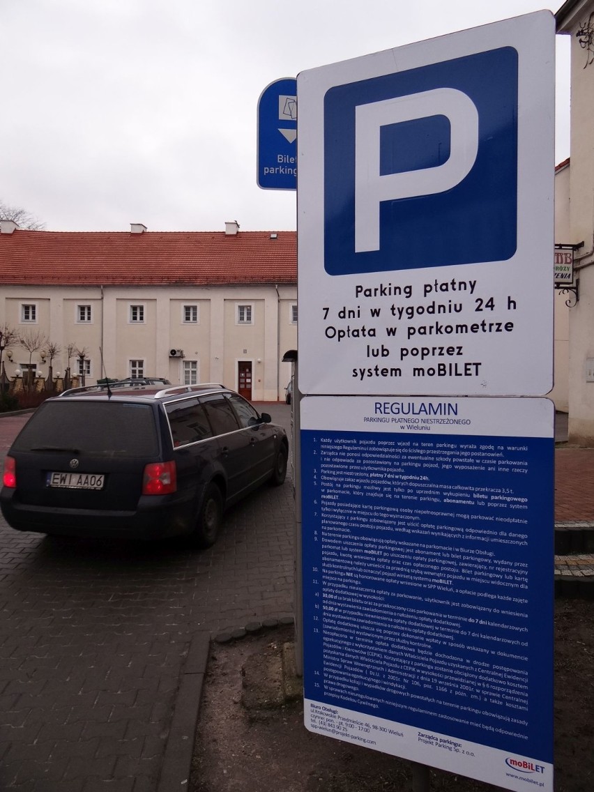Płatne parkingi w Wieluniu po nowemu