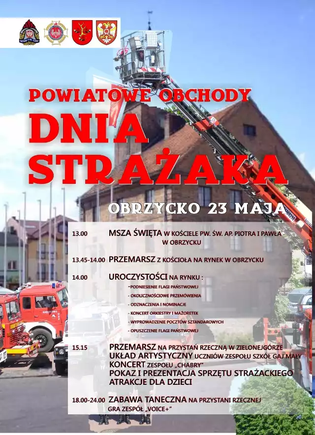 Powiatowe obchody Dnia Strażaka odbędą się w najbliższą sobotę w Obrzycku
