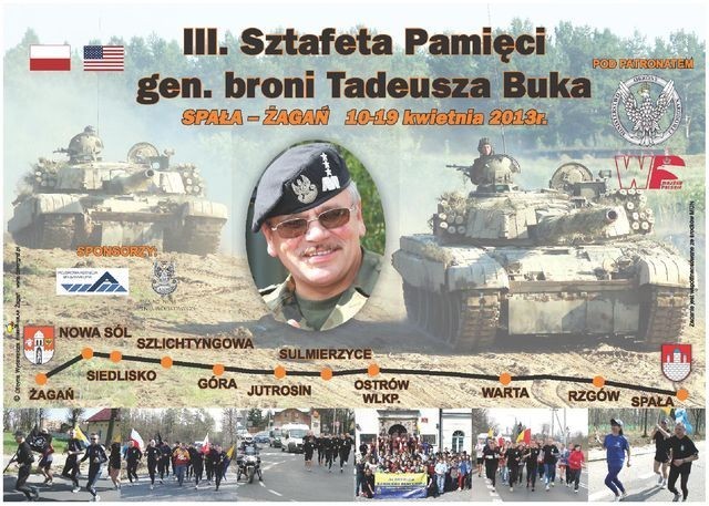 W rocznicę katastrofy smoleńskiej wystartuje sztafeta im. generała Tadeusza Buka