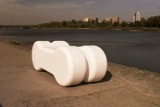 Siedziska z betonu nad Wisłą walczą o wygraną w konkursie architektonicznym [zdjęcia]