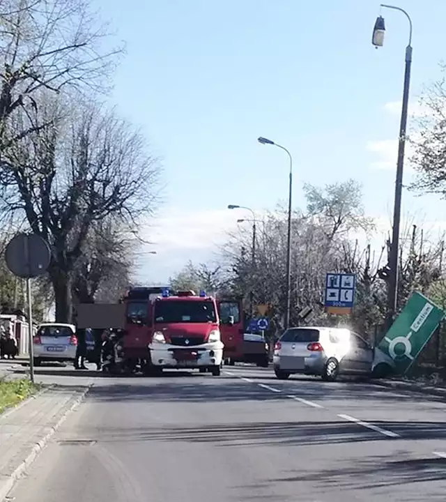 Do wypadku doszło na ul. Grunwaldzkiej w Kwidzynie.
