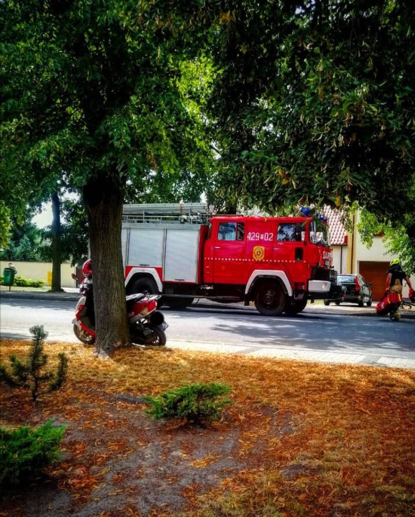 Wypadek na głównej ulicy Czerniejewa. Jedna osoba jest ranna