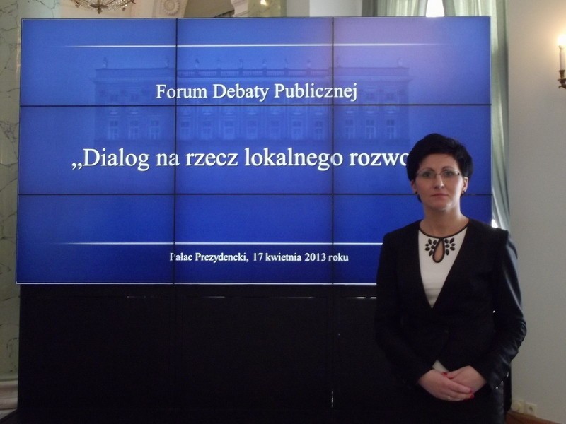 Iwona Formela na konferencji &quot;Dialog na rzecz lokalnego rozwoju&quot; w Pałacu Prezydenckim