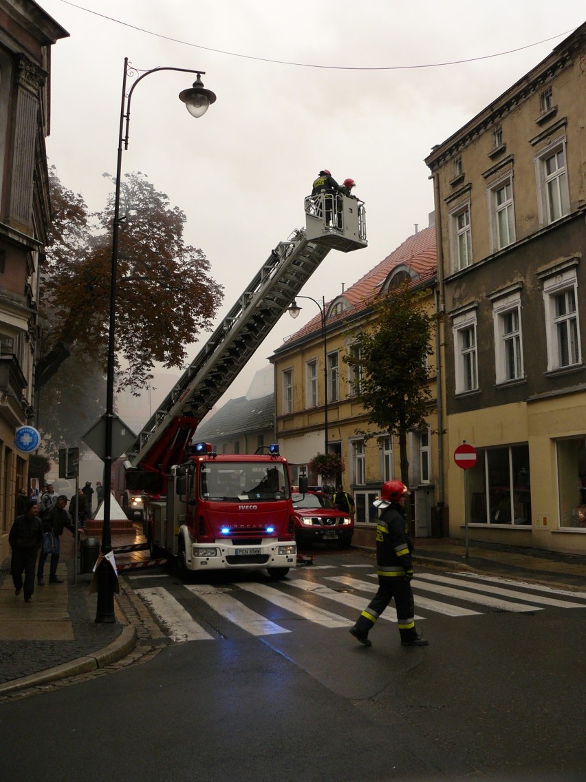 Pożar przy ulicy Warszawskiej
