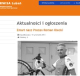 Roman Klecki, prezes Kwisy Lubań, zmarł podczas Maratonu MTB w Obiszowie