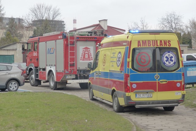 Podczas sobotniej akcji służb ratunkowych przy ulicy Marszałkowskiej w Kielcach