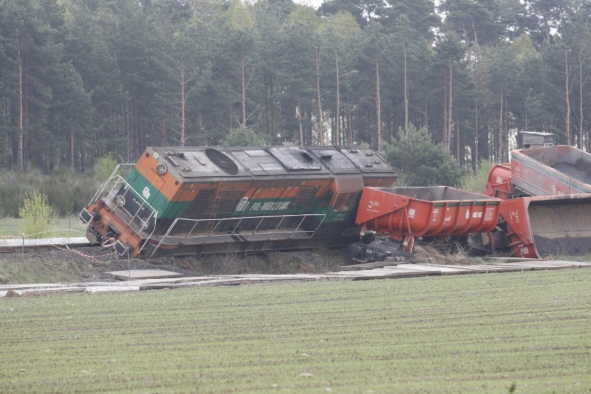 Wykoleił się pociąg należący do Pol Miedź Trans, spółki należącej do KGHM Polska Miedź (ZDJĘCIA)
