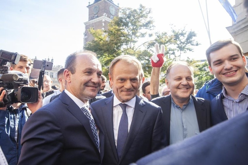 Donald Tusk w Krakowie