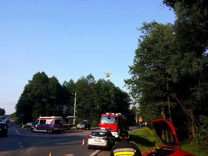 Niebezpieczny wypadek samochodowy w Knurowie