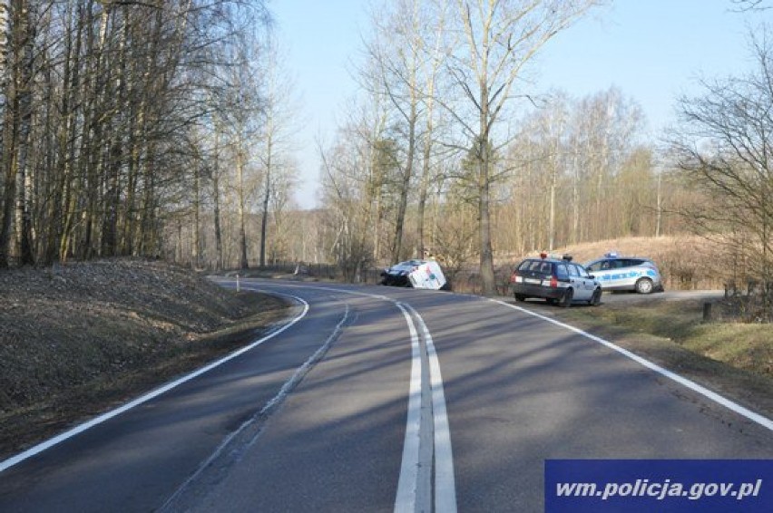 Wypadek Busa w pobliżu miejscowości Wejdyki