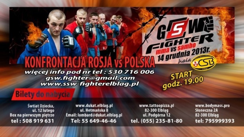 MMA, sambo bojowe. Gala Sportów Walki już w sobotę w Elblągu