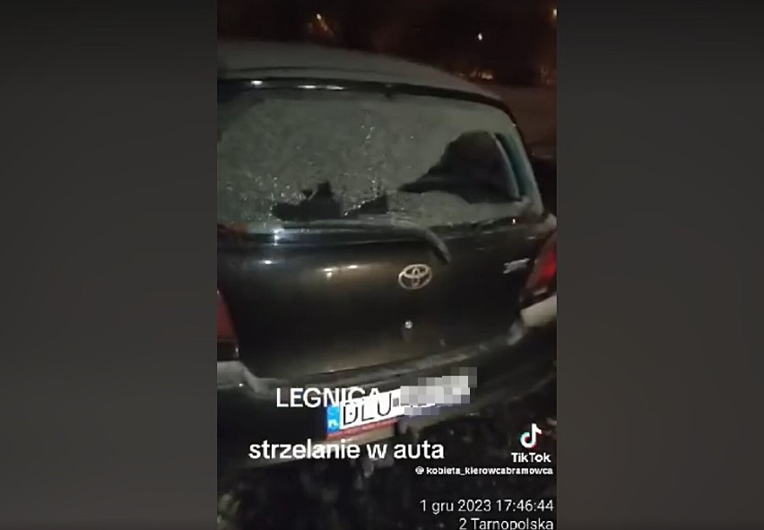 Ktoś strzelał do samochodów w Legnicy, ostrzelane zostało...