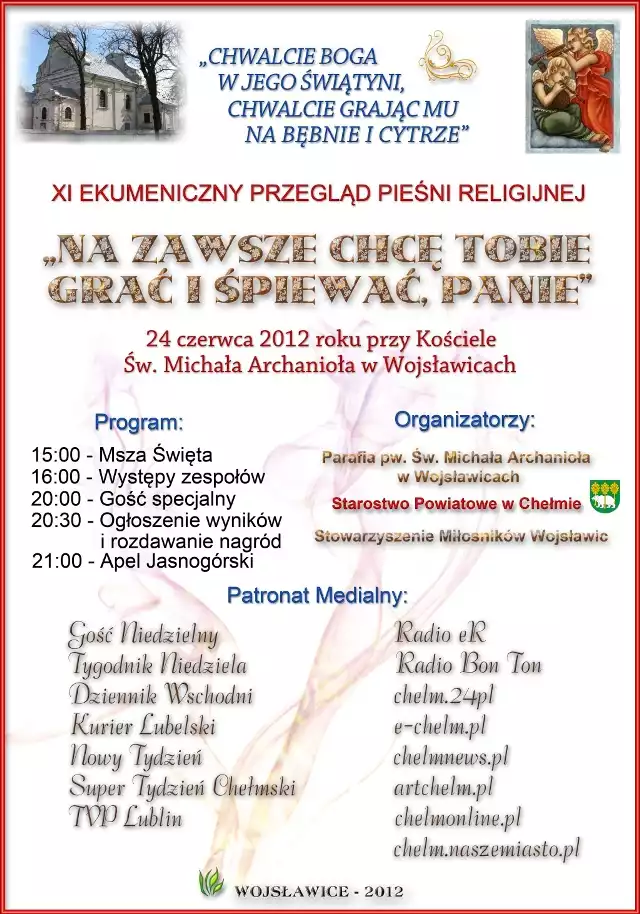 XI Ekumeniczny Przegląd Pieśni Religijnej w Wojsławicach.