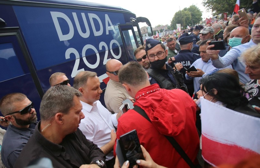 Andrzej Duda odwiedził Dąbrowę Górniczą. Prezydent spotkał...