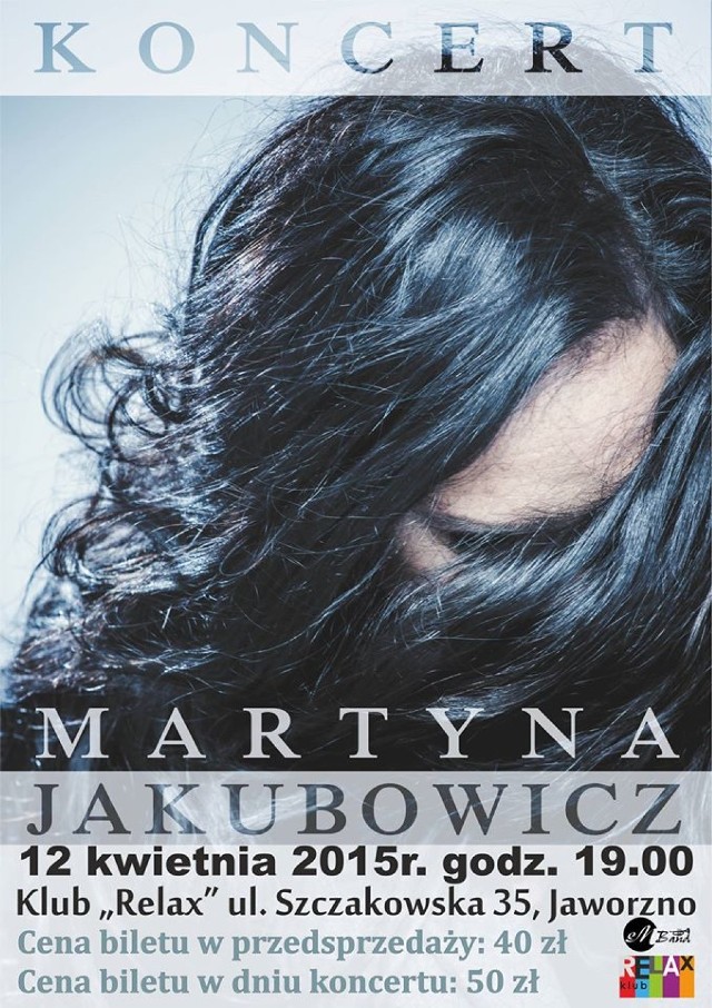 Martyna Jakubowicz Jaworzno. Koncert w klubie Relax