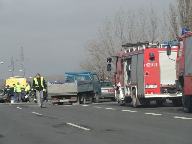 Wypadek na Drogowej Trasie Średnicowej na pograniczu Chorzowa i Świętochłowic