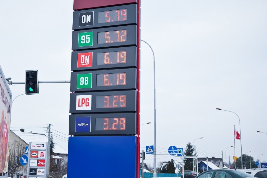 Tak wyglądały ceny paliw w Rzeszowie w środę 22 grudnia br.