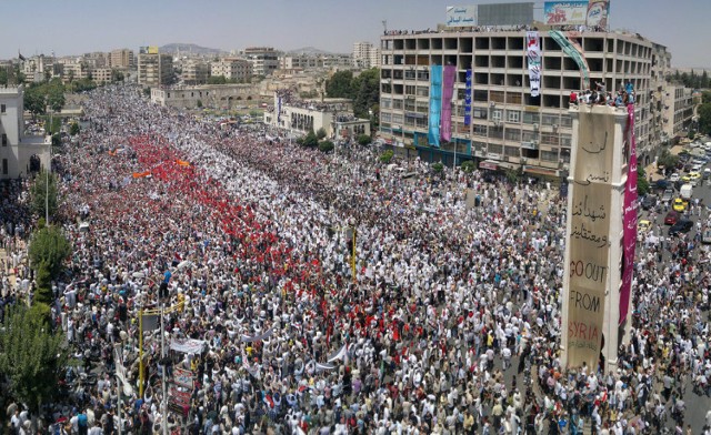 Protesty antyrządowe w Syrii 22 lipca br. (http://www.flickr.com/photos/syriana2011/6089225897/in/photostream/)