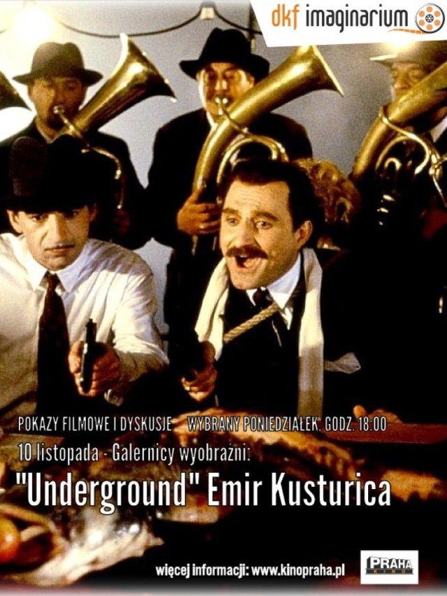 10. listopada o godz. 18.00 Kino Praha zaprasza na filmowe spotkanie, które odbędzie się w ramach Dyskusyjnego Klubu Filmowego „IMAGINARIUM”. Pokażemy film Emira Kusturicy „Underground”, a spotkanie z widzami poprowadzi Andrzej Bukowiecki, krytyk filmowy i filmoznawca.

Czytaj więcej: Dyskusyjny Klub Filmowy "Imaginarium" zaprasza

Czytaj też: Bilety do Kina Praha. Wejdź na dowolny seans! [36. KONKURS]