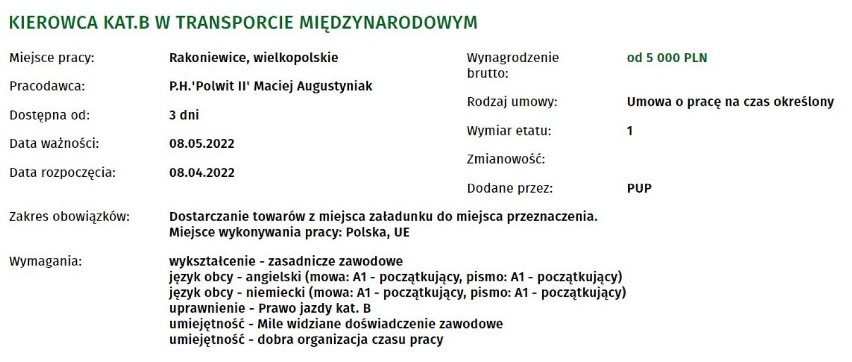 Oferty pracy w powiecie grodziskim. W jakich zawodach? Ile można zarobić? 