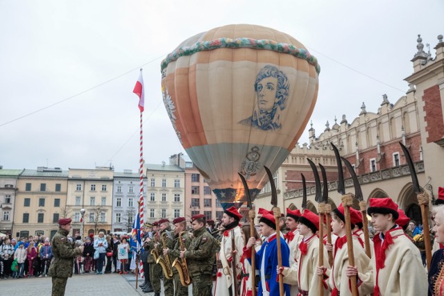 obchody rocznicy przysięgi Tadeusza Kościuszki na Rynku Głównym